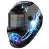 YESWELDER Welding Shows True Light Blocking Levels Compatible with and ARC Welding Solar-Powered Auto-Darkening Helmet, Colors, 1/30,000 Seconds,