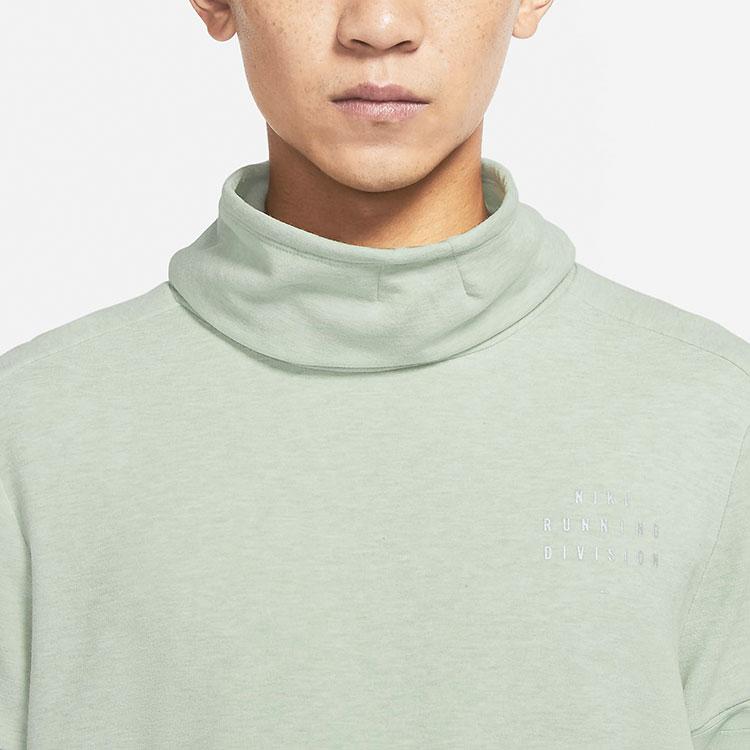 Nike Therma-FIT Run Division Светоотражающая футболка для разминки с воротником-стойкой, мужские топы, синий цвет DD6121-017