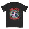 Man T Shirt Merry Christmas Orca Santa Claus Magic T-Shirts Trending Summer Tee Shirt Funny Casual 100% Cotton Clothing Gift