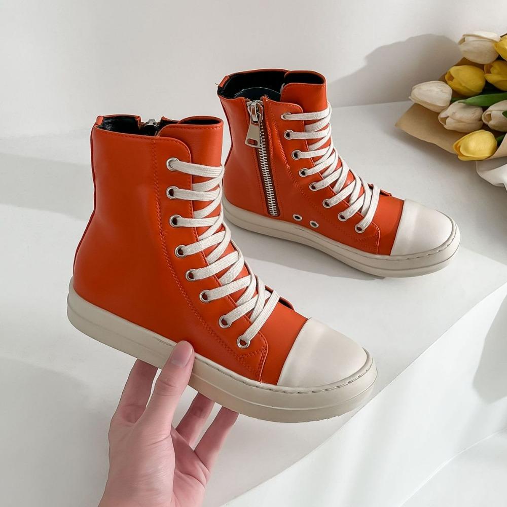 Высокие туфли женские парные туфли из парусины женские туфли больших размеров универсальные модные кроссовки на шнуровке женские Zapatillas Mujer