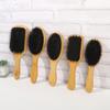 Щетка для волос из щетины кабана, женская деревянная бамбуковая щетка для волос, профессиональная вьющаяся щетка для волос с подушкой безопасности, расческа для волос, инструменты для салона красоты