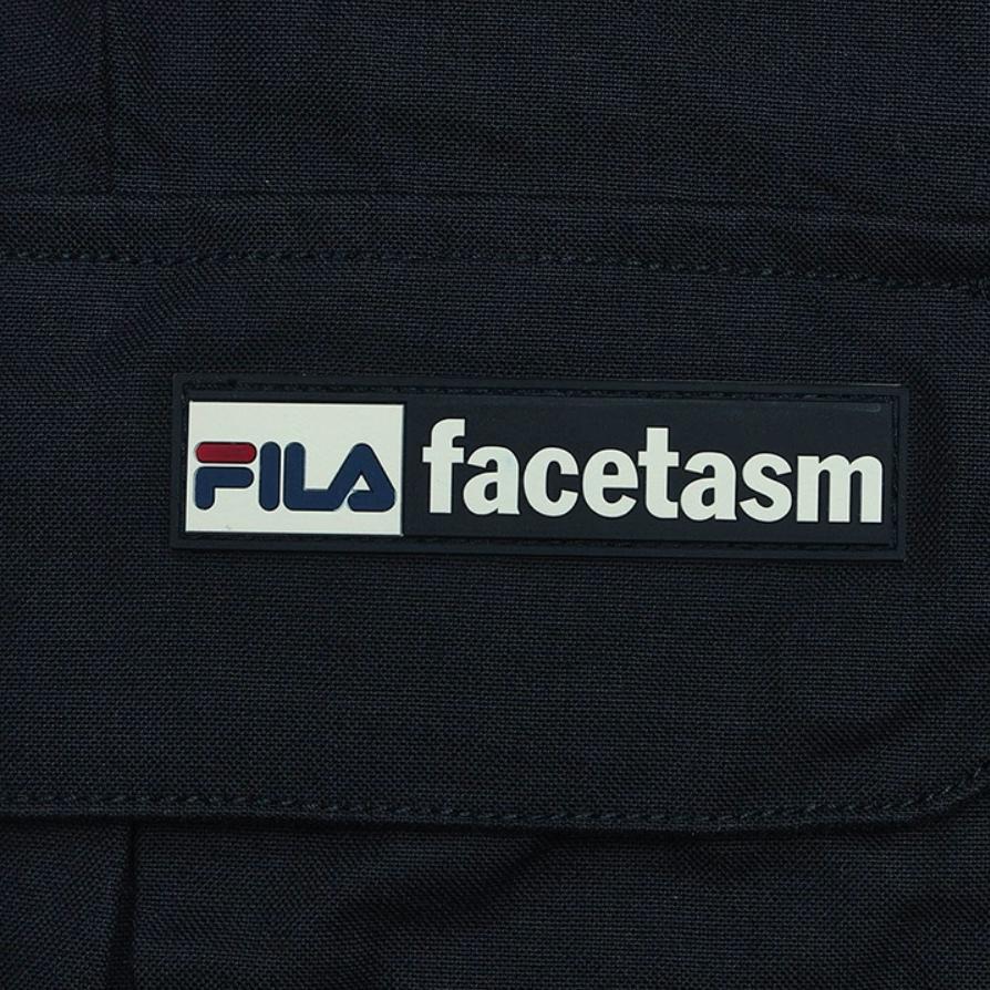 Fila Fusion X Facetasm Color Block Свободные вязаные брюки-джоггеры со средней посадкой и ретро-манжетами Мужские брюки Черный T11M417801F-BK