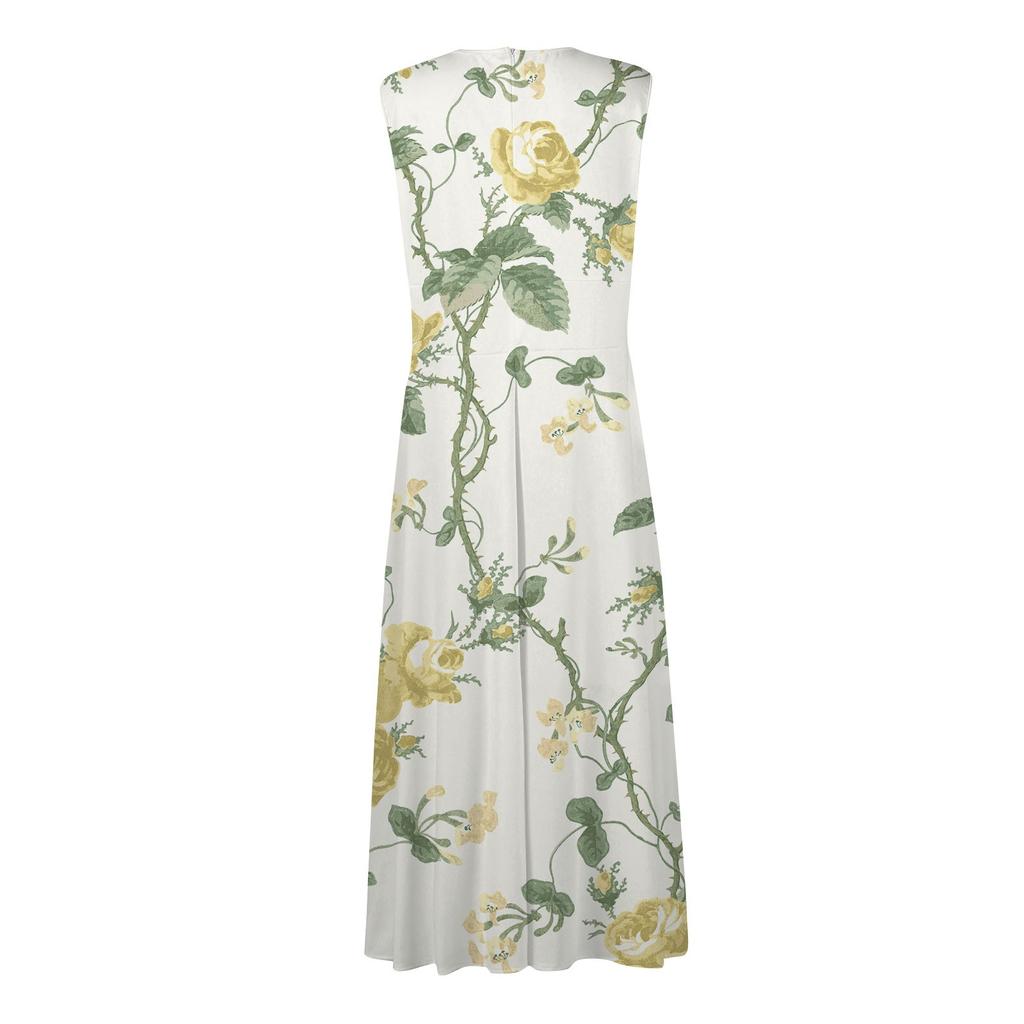 Женское летнее повседневное свободное платье с короткими рукавами и цветочным принтом