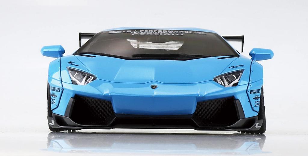 Aoshima Bunka Kyozai Серия Liberty Walk 17 LB Works Lamborghini Aventador 1 Пластиковая модель Небесно-голубой (АОСИМА) 1/24 Нет. Вер. Набор,