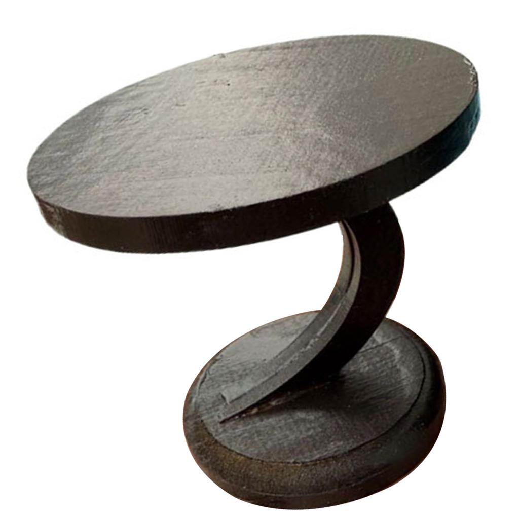 Элегантный миниатюрный кукольный домик круглый торцевой чайный столик масштаб 1/12 для реалистичного отображения гостиной или столовой