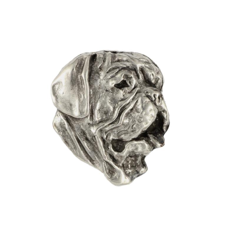 Dogue de Bordeaux, French Mastiff, Bordeauxdog - Dog brooch in a gift box, elegant pin, lapel pin for Art-Dog brand jacket