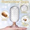 2pcs Helix Shaped Glass Matches Cloche Decorative for 4 Inch Candle Matches Trendy Fireplace Display,Not Include Matches