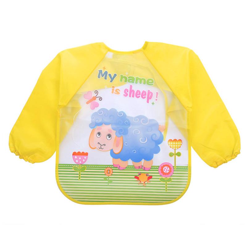 Baby Bibs Infant Burp Clothes Long Sleeve Waterproof Feeding Accessories