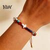 Religious Jewelry for Prayer Handmade Story of Jesus Bracelet, Adjustable Symbol Bracelet Faith Based Women Womens, Stackable Braided Bead Wrap