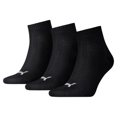 Puma Core Unisex Quarter Socks Black 90697832 Size 35-38