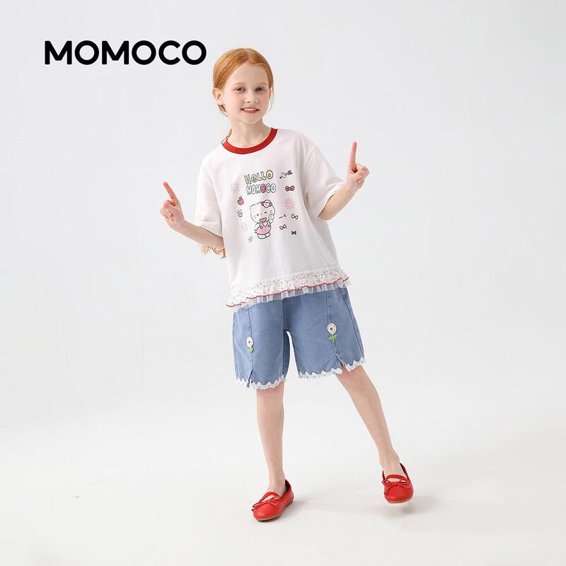 Летние тонкие джинсовые шорты для девочек MOMOCO