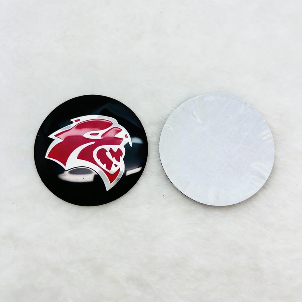 Car Wheel Center Hub Cap Emblem Sticker Accessories For Dodge Durango Caliber Journey Dakota Charger Ram 1500 Avenger Challenger VV1