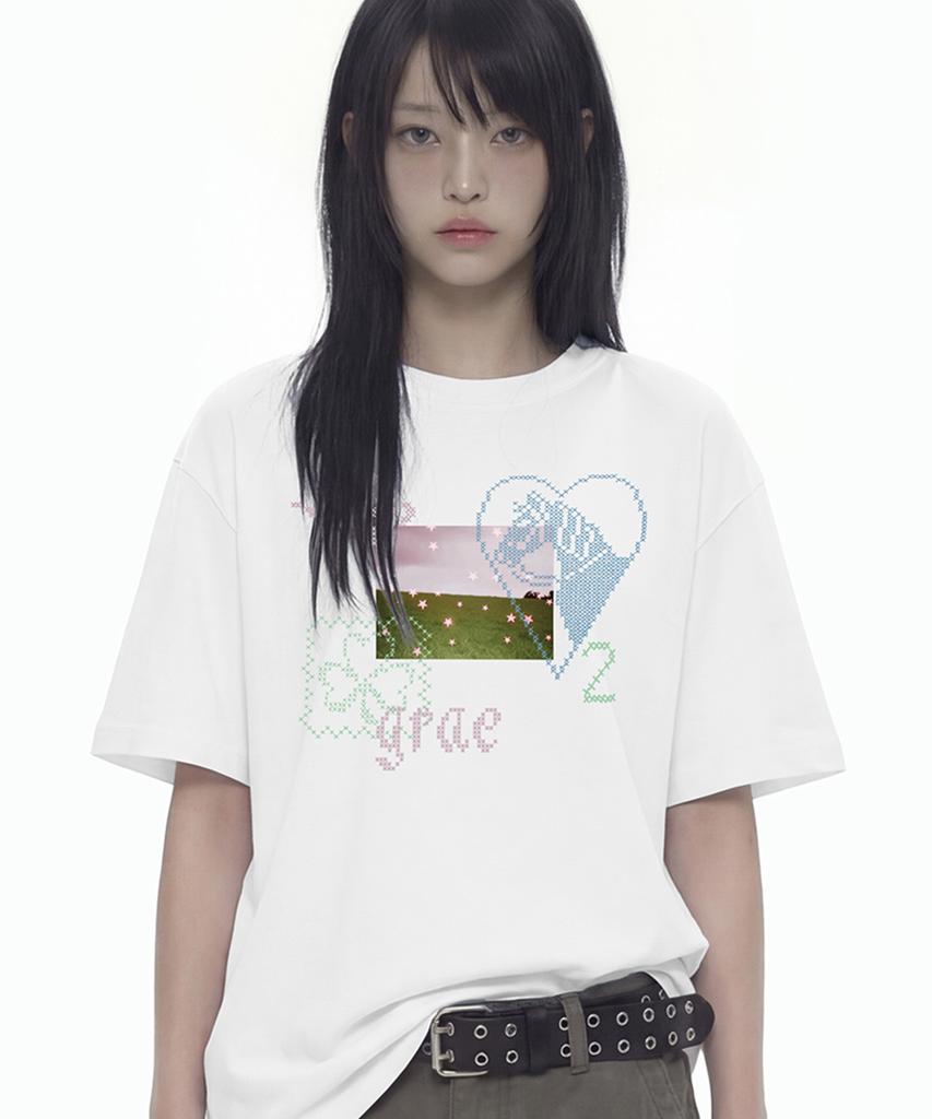 GRAVER [Unisex]Dreamy Short Sleeve T-Shirt_3Color