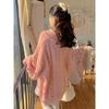 Winter Pink Kawaii Pullover Sweater Women Bow Loose Knitted Sweater Female Casual Korean Fashion Warm Sweet Sweater 2024 New
