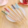 1/5PAIRS Kitchen Tools Anti Slip Design Safety And Health Printed Adults Chopsticks Serving Chopsticks Without Fuel Health
