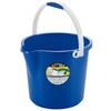 Fudo Giken Benrikko Bucket, 10L, Blue, with Measuring Tape, Spout, Soft-Touch Handle, 32cm W X 31cm D X 27.7cm H, F14304, Made In Japan