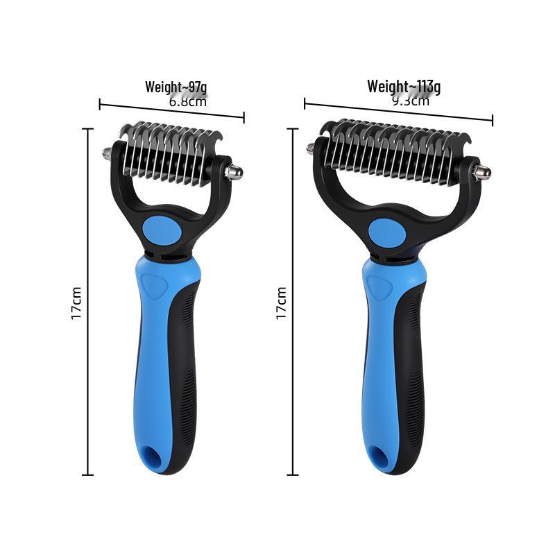 Расческа для распутывания: Двусторонняя щетка для груминга питомцев для кошек и собак