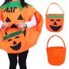 Trick or Treat Tote Bags Halloween Felt Candy Bag, Pumpkin Ghost Skull Cat Owl for Waterproof Gift Holders Kids, Non Woven Handbag, Party Favor
