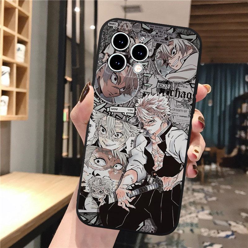 Phone Case Carcasa Funda For iPhone 17 Pro Max 17 Air 16 15 14 13 Pro Max 15 16 Pro 15Plus Anime Tanjiro Demon Slayer