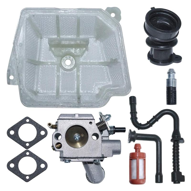 Комплект резиновых деталей карбюратора и воздушного фильтра для бензопилы MS361 MS 361 # 1135 120 0601 C3R-S236 с воздушным, топливным и масляным фильтрами