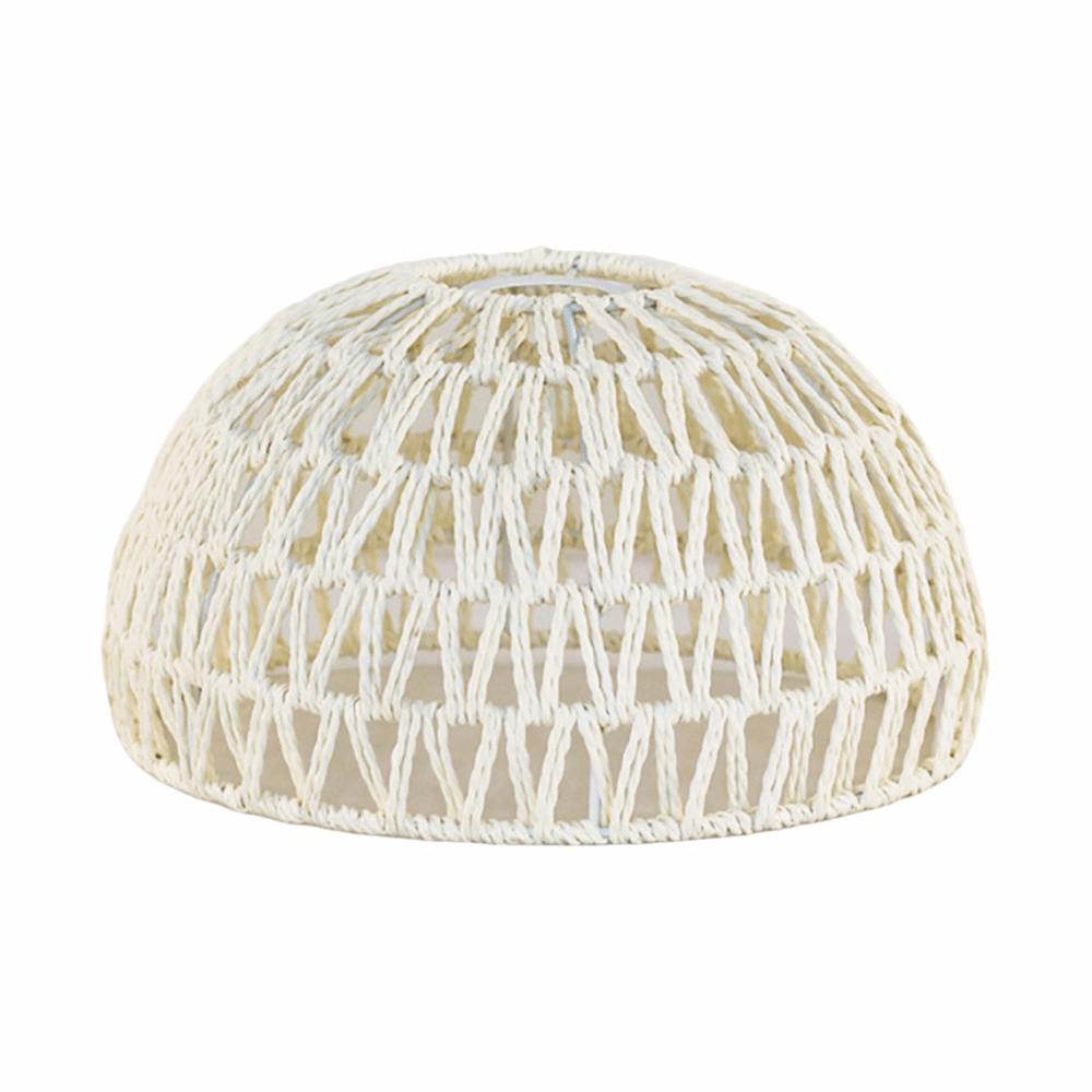 Weaving Design Woven Lampshade Hanging Light Fixture Vintage Lampshade Vintage Style Cane Inspired Light Fixture Home Decoration