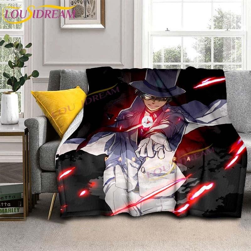 Detective and Thief Conan Blankets Classic Anime Flannel Blankets Sofa Throw Blanket Children Adult Gift Travel Camping Blankets