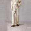 ELLE Женские брюки широкие однотонные простые повседневные брюки женские Off-White EK40339 в французском стиле, высокого качества