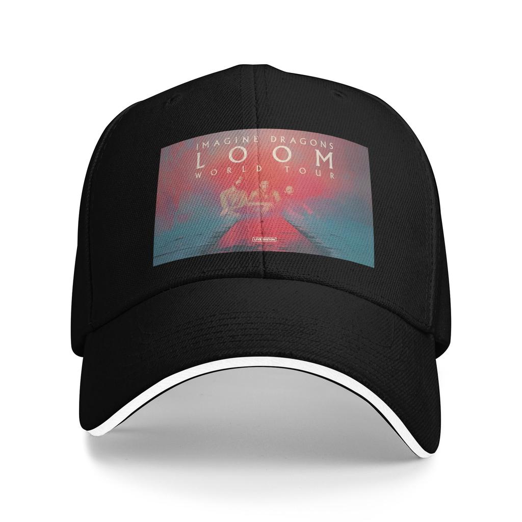 Adult Rock Music Logo Tour Sandwich Cap Outdoor Baseball Cap Imagine Dragons Band Trucker Hat Adjustable Trucker Cap Summer