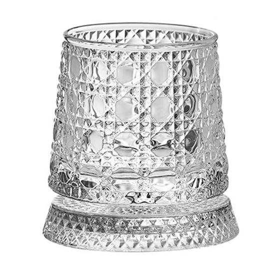 Вращающийся на 360 градусов винный бокал 280 мл Поворотный стакан для виски с подставкой Бессвинцовый стакан для снятия стресса и ароматизации Уникальный подарок на день рождения