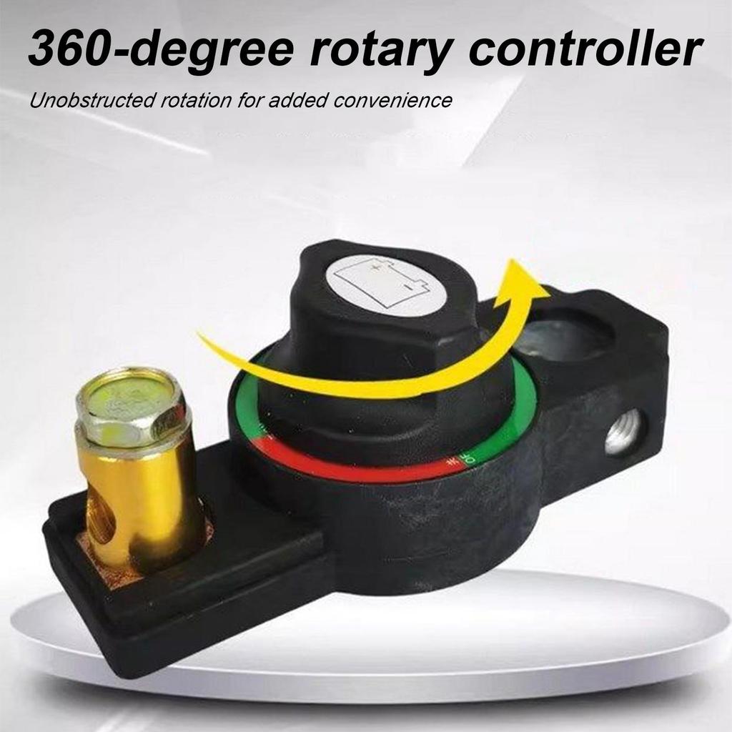 Quick Disconnect Car Battery Button Heavy Duty Cut Off Switches, Anti-Leakage 12V/24V System Truck RV Power Control