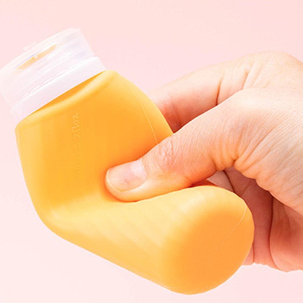 60 мл/90 мл Силиконовые многоразовые бутылочки Выдавливаемые для шампуня, геля для душа, лосьона, дорожные