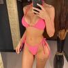Sexy New Halter High Leg Cut Mini Bikini Female Swimsuit Women Swimwear Two-pieces Bikini Set Bather Bathing Suit Swim