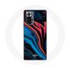 Case for Xiaomi Redmi Note 10 Pro Abstract Texture Blue Black Red