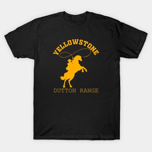 Футболка Yellowstone Dutton Ranch Футболки с телевизионными шоу Крутая футболка с графическим принтом Western Cowboy Мужская свободная рубашка Ropa Hombre Camisetas