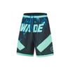 Быстросохнущие спортивные баскетбольные шорты Way Of Wade Series с буквенным принтом, мужские плавки цвета морской волны AAPT535-11