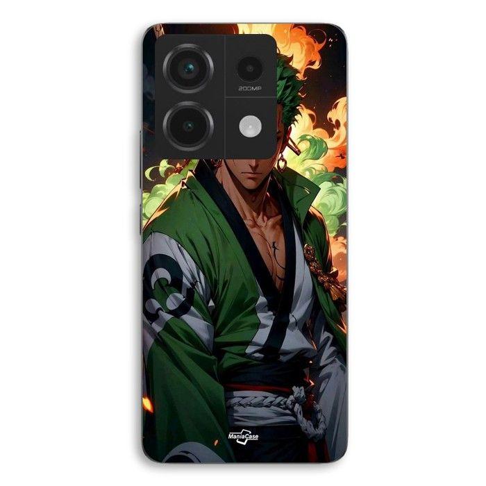 Coque de téléphone - MANIACASE - Xiaomi Redmi Note 13 Pro 5G - Silicone TPU - One Piece Zoro - 3D Art