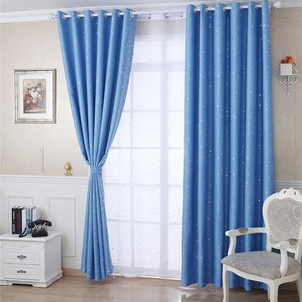 Мечтательные мерцающие звездные шторы с высокой степенью затемнения 70%-90% затемняющие шторы для детской спальни, гостиной, декора окон, подарки, 1 панель