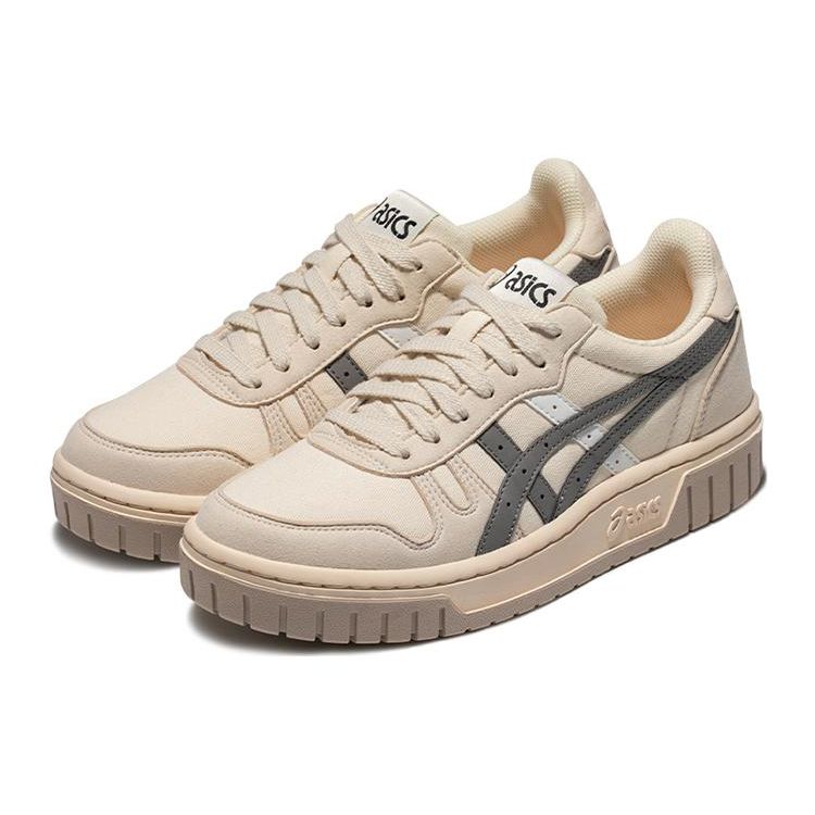 Asics Court Mz Fabric Synthetic Leather Comfortable Simple Durable Low Top Sneakers Unisex Sneakers Light-Gray 1203A127-200