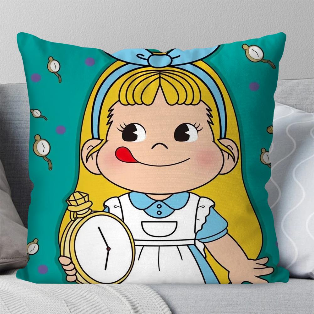 Классический талисман P-Peko Анимационная наволочка для подушки Квадратная подушка Спальня Диван Досуг Комфортная подушка Гостиная Домашнее украшение 40X40