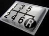 Tuningfan Shift Pattern Lower Right for Manual Transmission VAB ZC33S Emblem, Reverse, 6-Speed Vehicles, SPE-A602