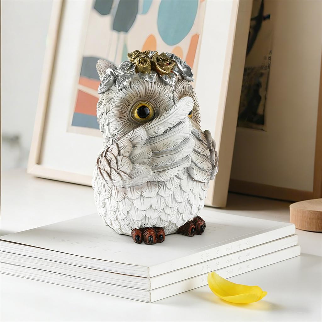 Смола Не Слушает, Не Смотрит, Не Говорит, Статуэтки Сов, Настольное Украшение