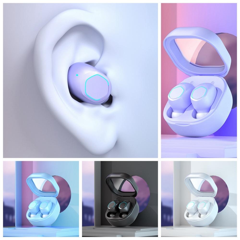 Stereo Wireless Bluetooth Earphone Transparent Case Bluetooth Headset Wireless Earphones Sports