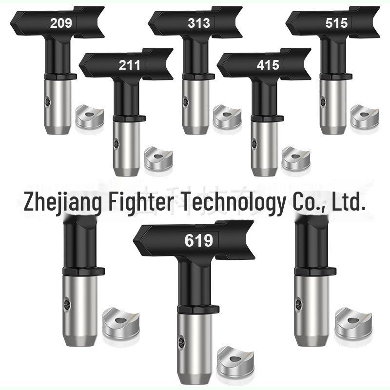 Комплект безвоздушного распылителя высокого давления: Форсунка, седло «утконос», труба, фильтр распылителя, удлинительный стержень.