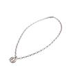 GUCCI Interlocking G Silver Necklace Silver Silver unisex Used