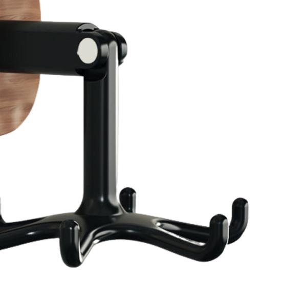 Yousheng Suction Cup Hook Kitchen Utensil Hanger under Cabinet Hook 360 Degrees Rotating 6-Claw Folding Hook for Bathroom Bedroom Closet Door Wall