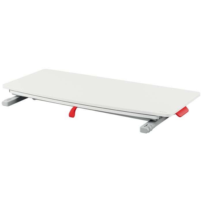 Station de travail assis/debout leitz ergo cosy avec plateau coulissant