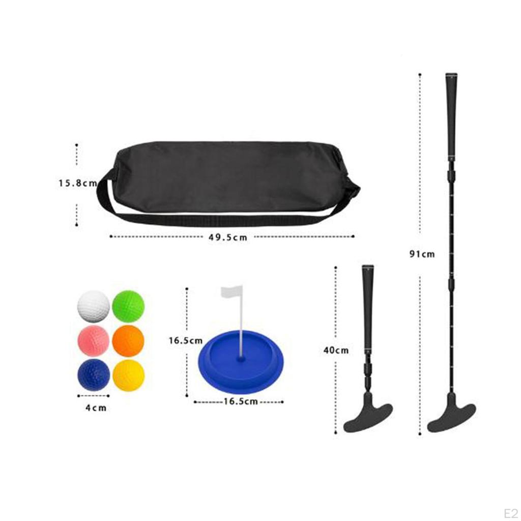 Golf Putte,r Putting Club with 6Pcs Balls, Practice Aid for Adults Kids