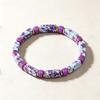 Adjustable Rope Simple Crystal Stone Bracelet Square Cut Square Stone Bangle  For Women Men