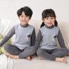 Комплект детского нижнего белья из чистого хлопка: Осенне-зимние пижамы и теплые свитера для мальчиков и девочек