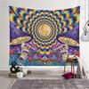 1pc Colorful Background Eye Mushroom Printed Tapestry, Wall Hanging For Living Room Bedroom Dorm Room Decor Home Decor
